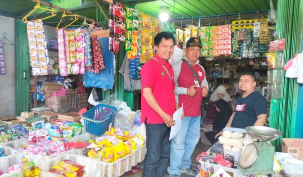 Turun Langsung ke Pasar Toemenggoeng Djaya Karti Tamiang dan Pasar Beringin Ampah, Bapenda Sosialisasikan Pembayaran Non Tunai