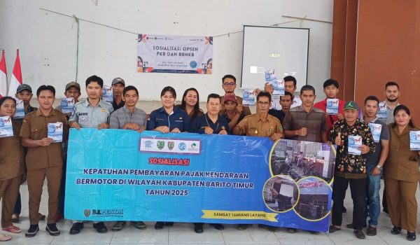Antusiasme Warga Warnai Sosialisasi Opsen PKB dan BBNKB serta Pelayanan Samsat Keliling dan PBB P2 di Kecamatan Dusun Tengah